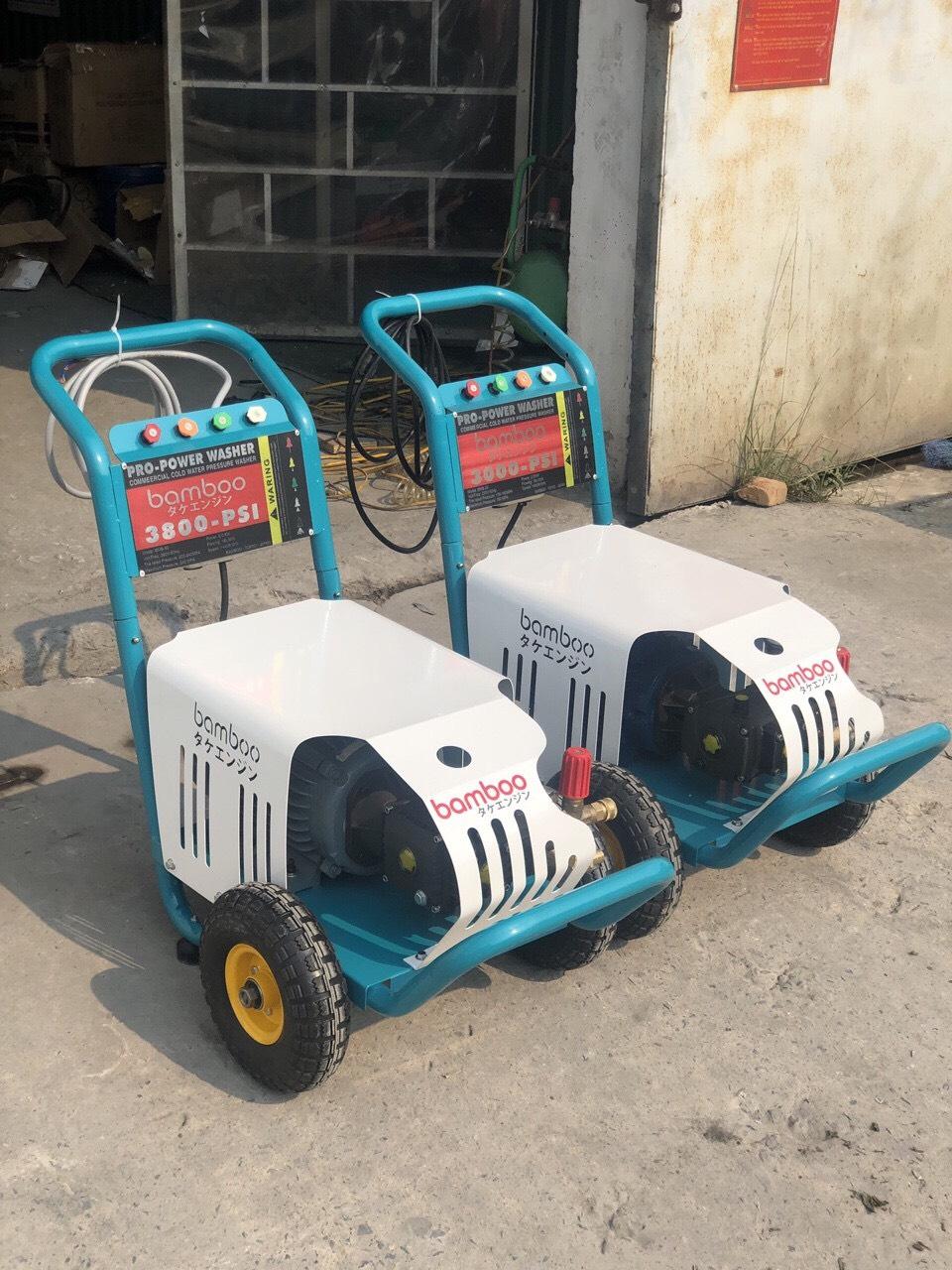 Máy Rửa Xe Cao Áp 5.5kw Bamboo 3800PSI 3 Pha (Piston Sứ)