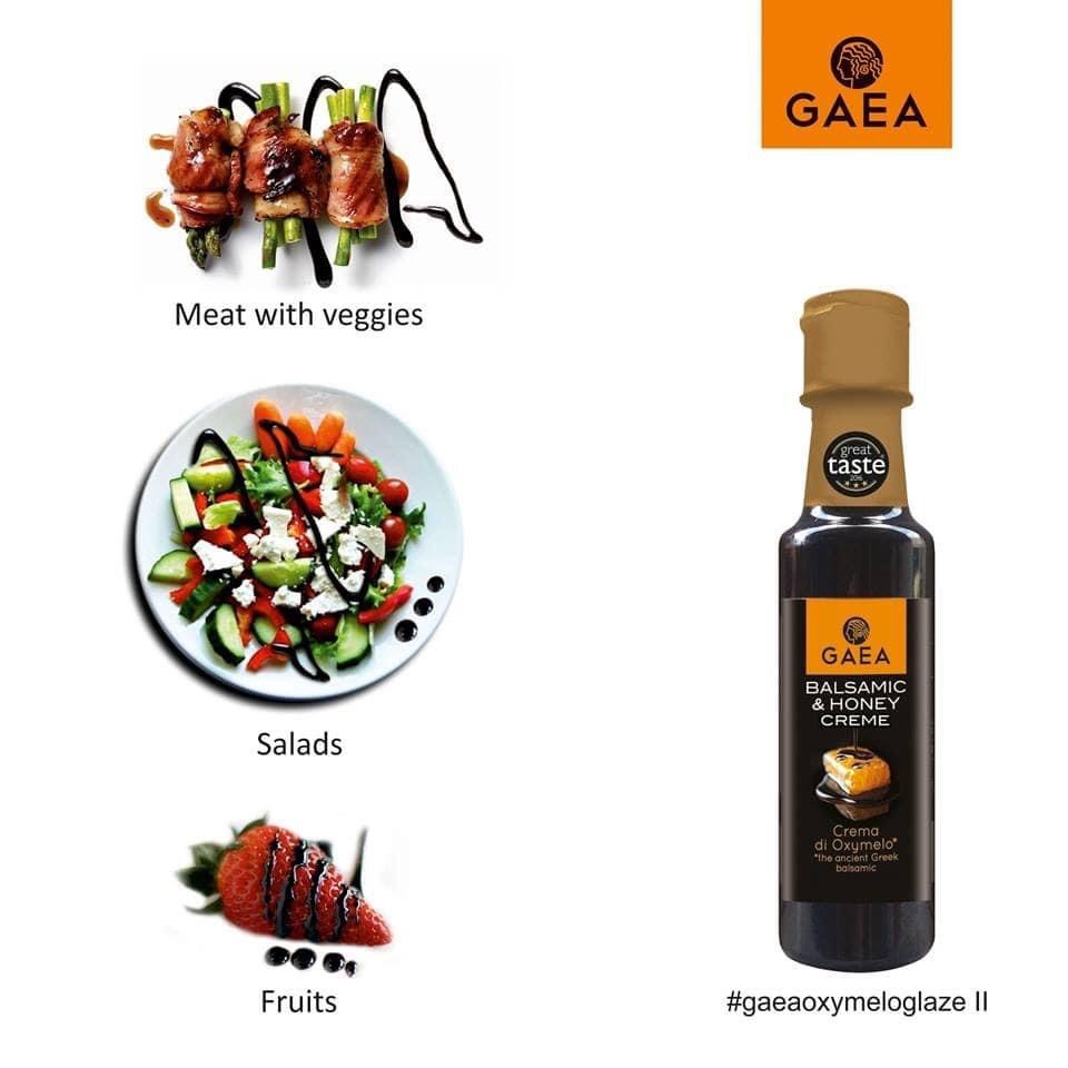 Nước sốt balsamic và mật ong nhãn hiệu Gaea 200ml