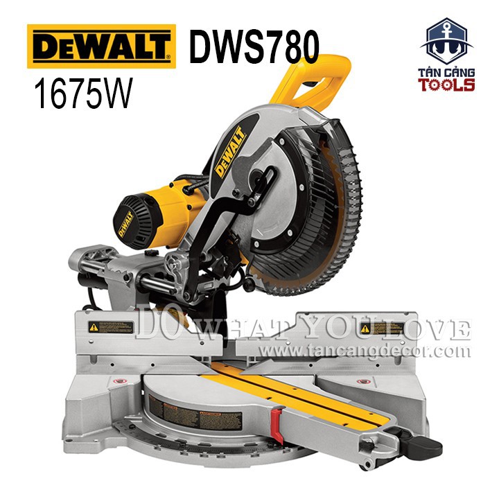 [Trả góp 0%] Máy Cưa Cắt Đa Góc Trục Trượt Dewalt DWS780
