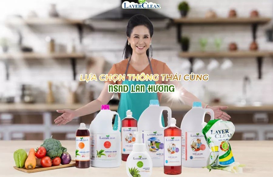 Nước Rửa Chén Bát Hữu Cơ Layer Clean Hương Quế can 5L