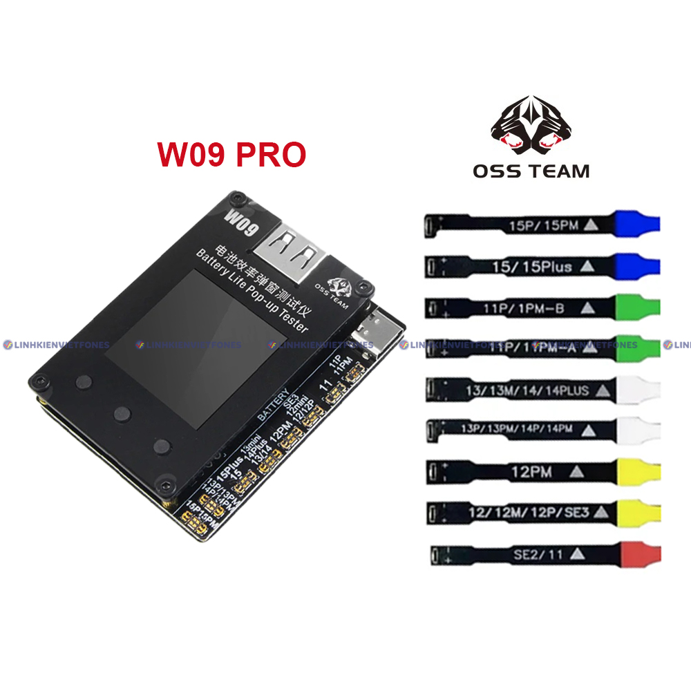 Box OSS W09 Pro fix phần trăm pin, box fix % pin.