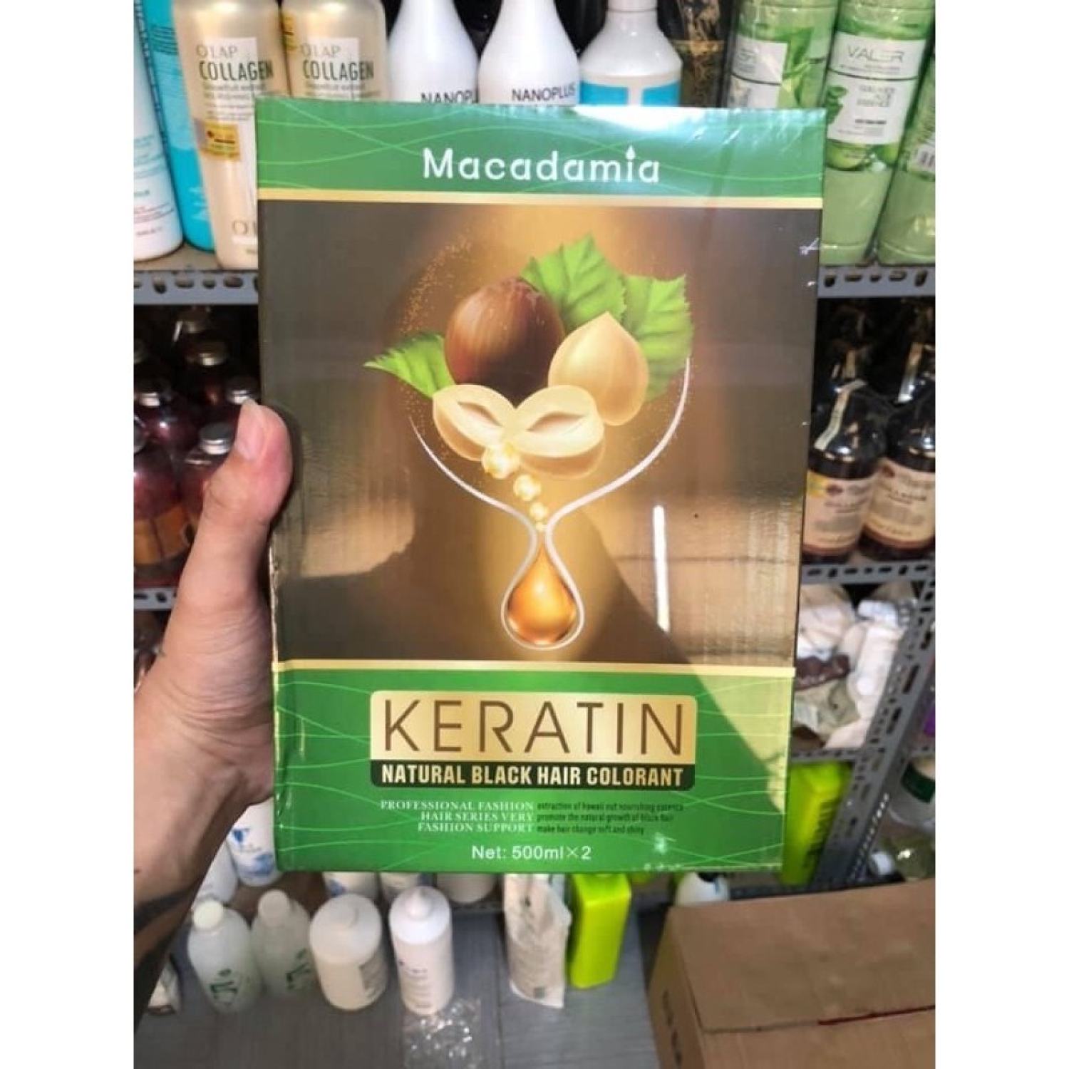 nhuộm đen phủ bạc keratin - KV115