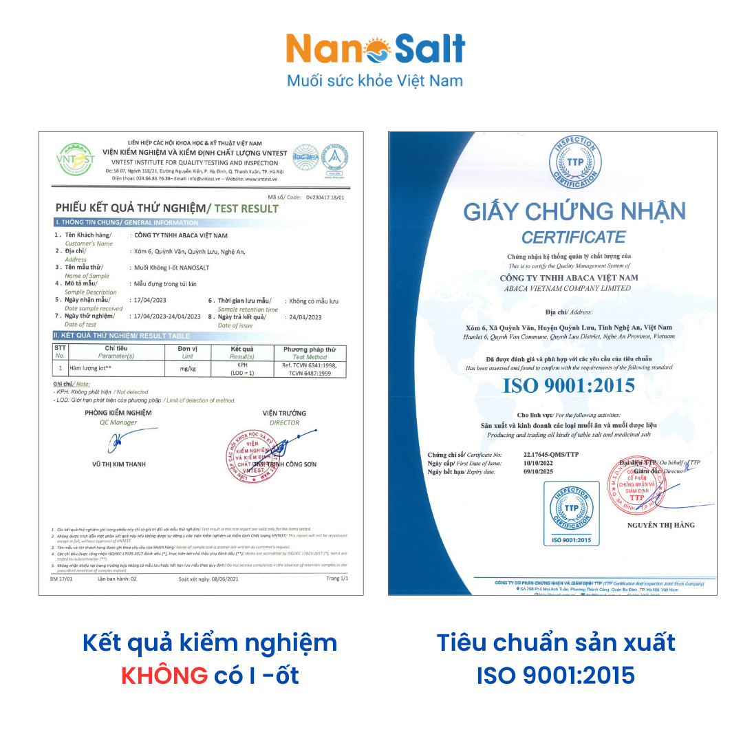 [Tặng Quà] Muối Không I-Ốt cho người ăn kiêng (Túi 380g)