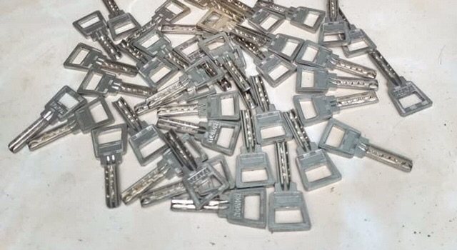Khoá Cổng đầu sư tử gồm 25 CHÌA khoá phụ ( loại 5p )