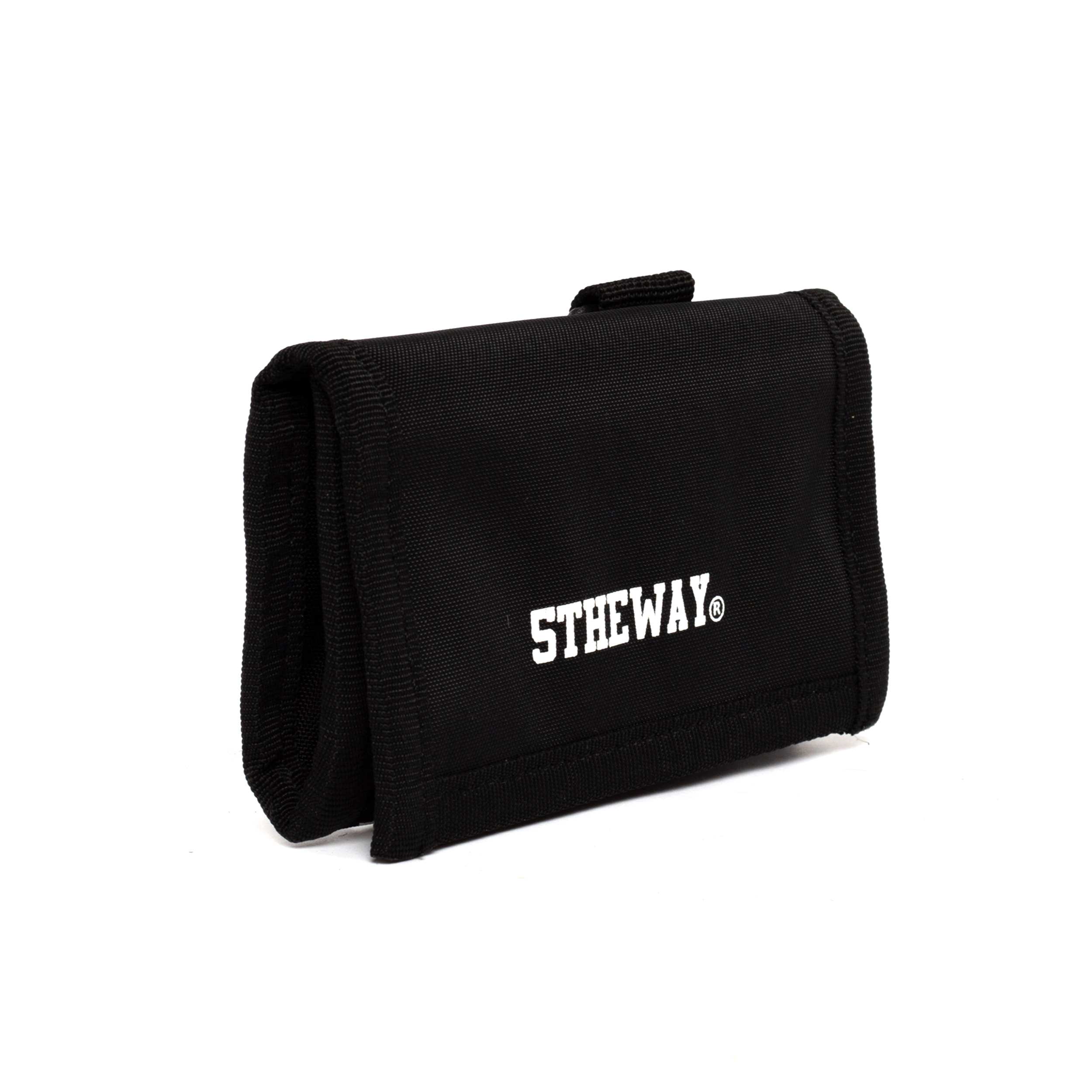 5THEWAY® Ví Ngắn Đen aka /solid/ SQUARE WALLET™ in BLACK™