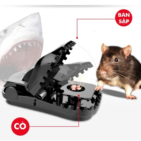 Dụng cụ bẫy chuột thông minh-Bộ dụng cụ bắt chuột đa năng- Bẫy chuột nhựa thông minh không độc hại