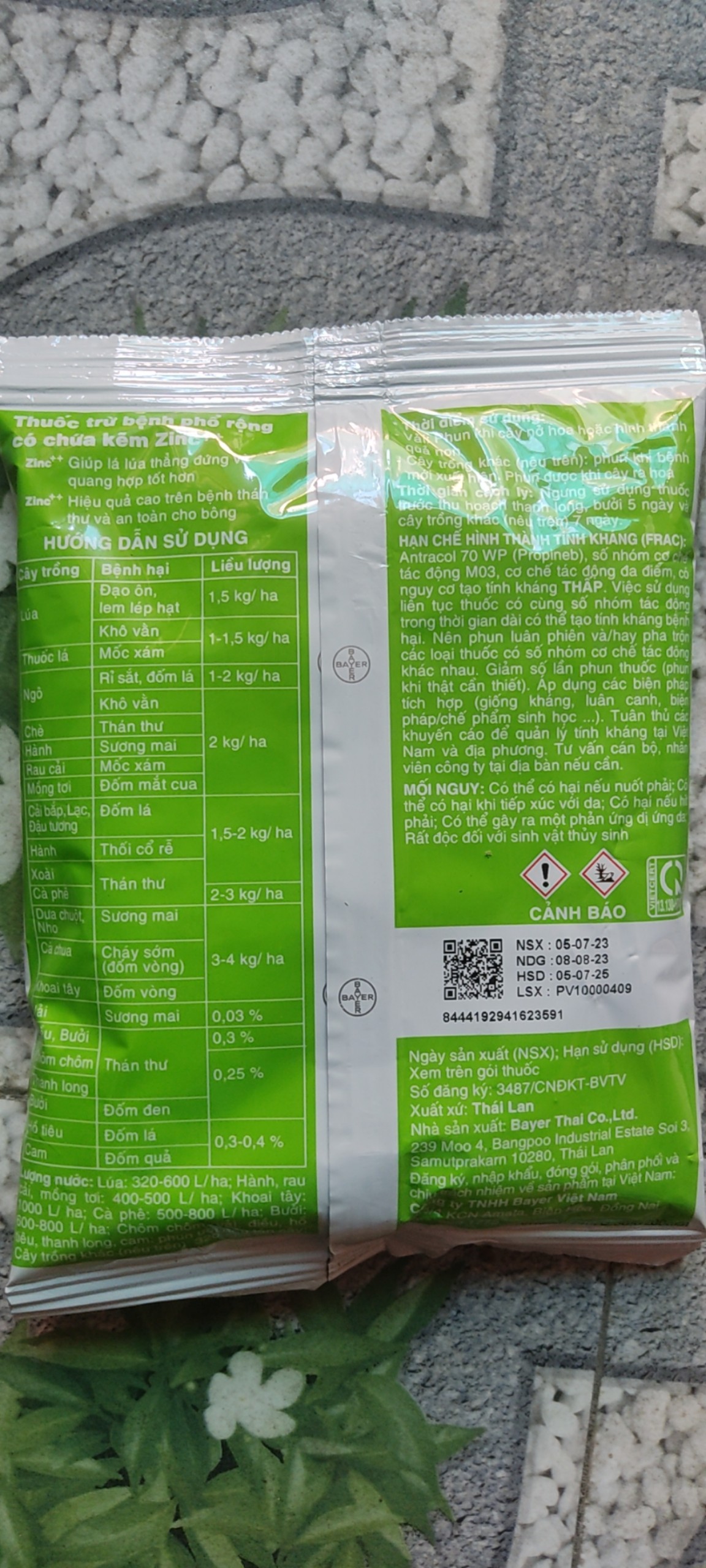 Thuốc trừ bệnh Antracol 100gr