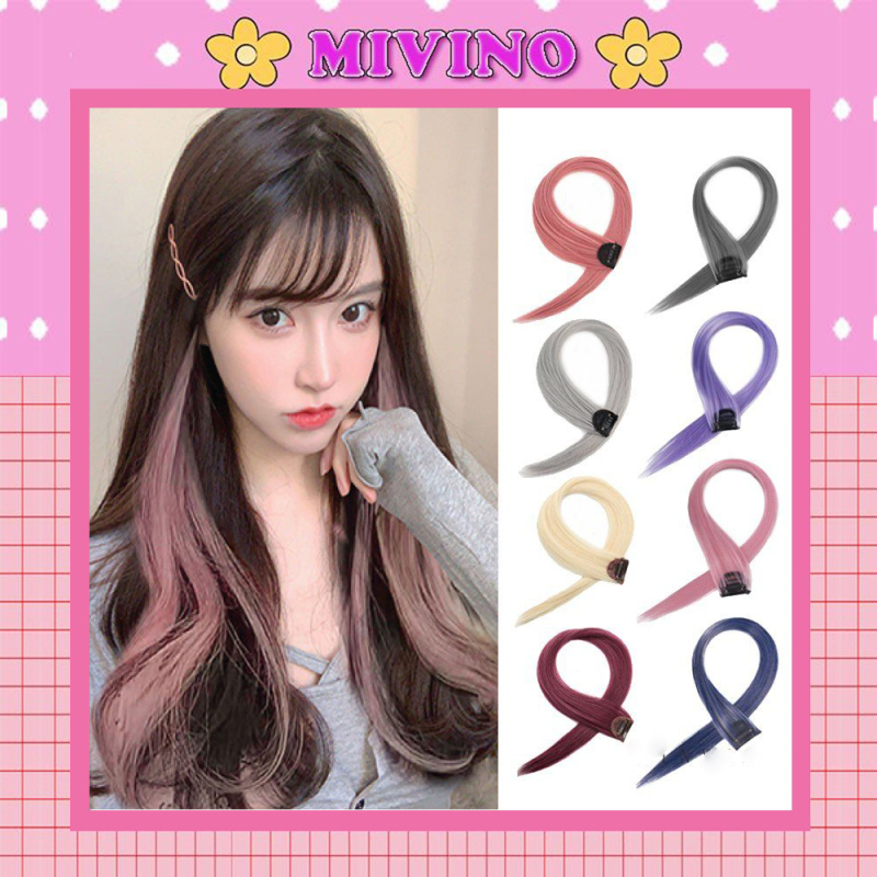 Tóc giả Mivino tóc giả kẹp highlight phong cách Hàn Quốc nhiều màu trẻ trung cá tính TG11 nhập khẩu