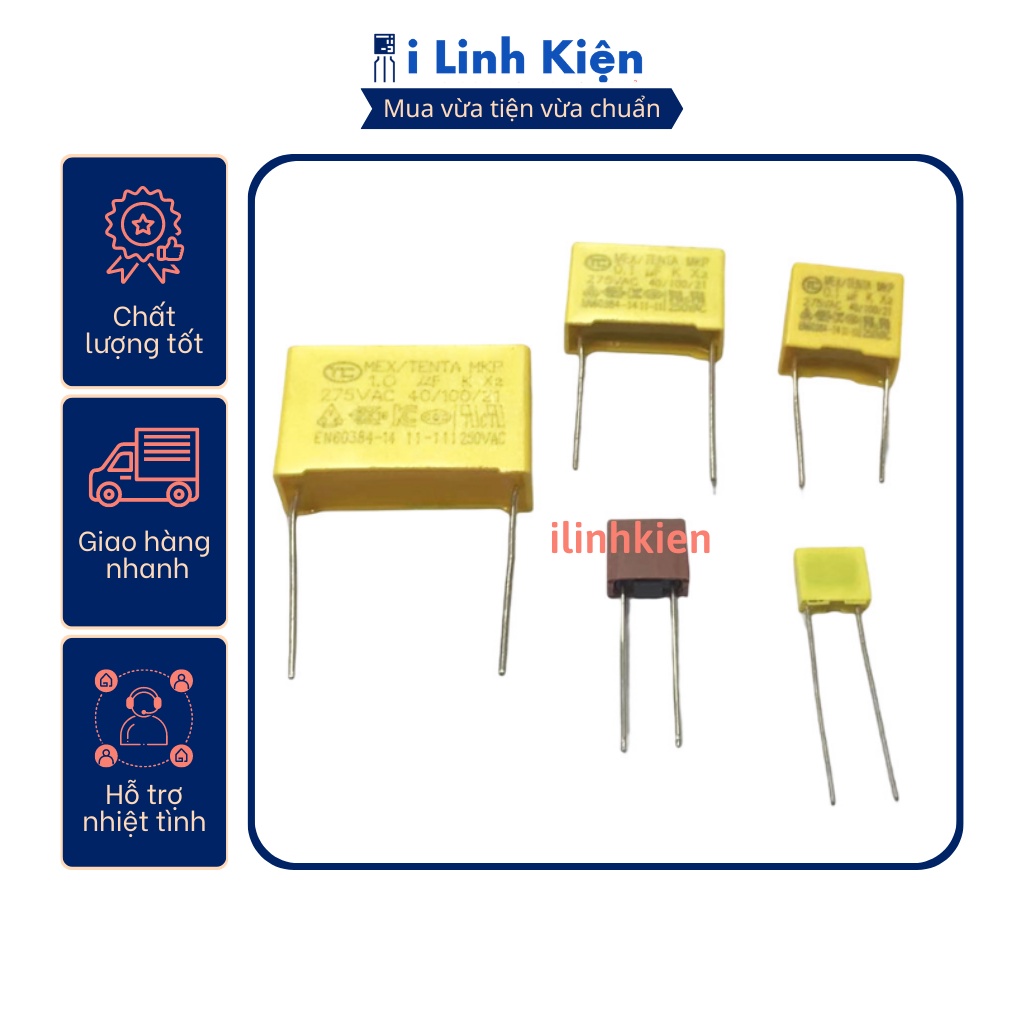Tụ lọc nguồn AC 0.022uF 275V 10mm