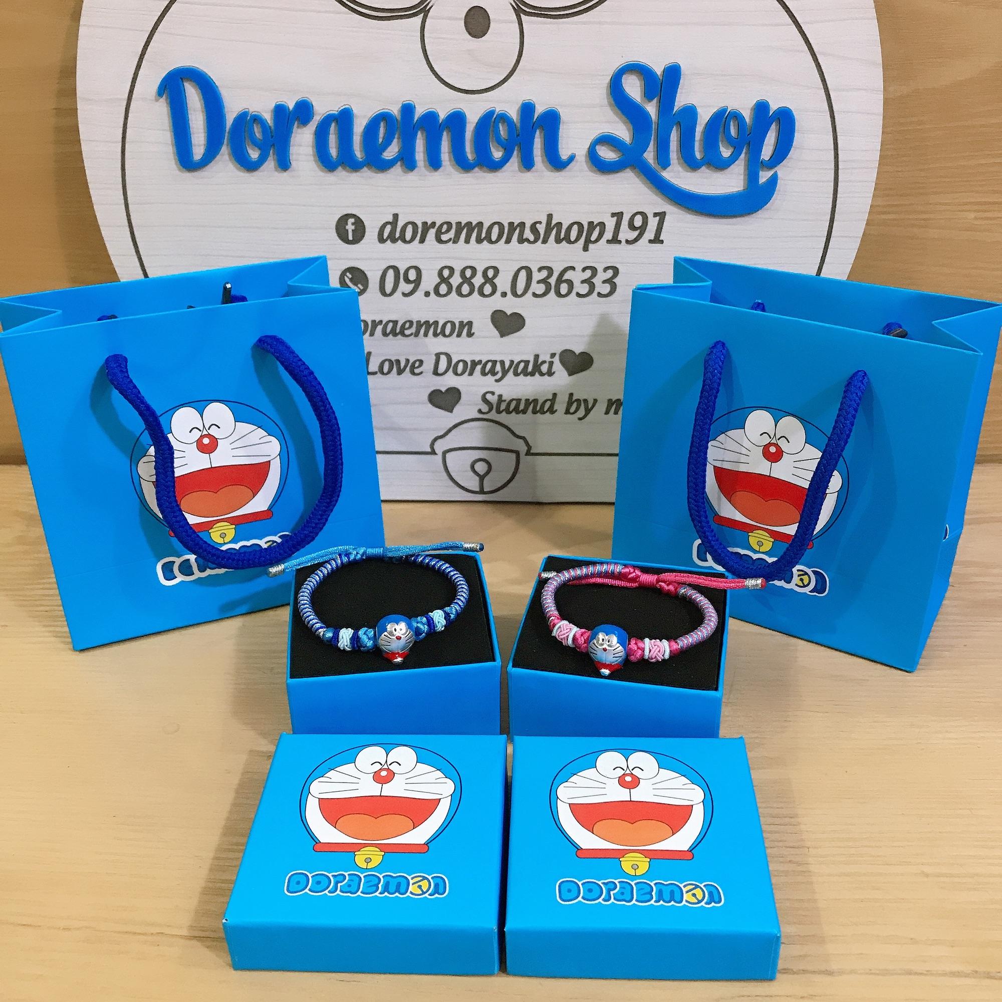 Vòng Tay Bạc Dây Tết Doremon Doraemon