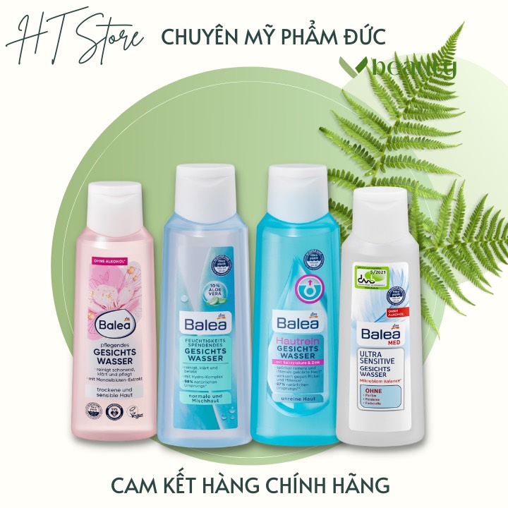 Nội địa đức - nước hoa hồng balea 200ml nước hoa hồng cho da mặt