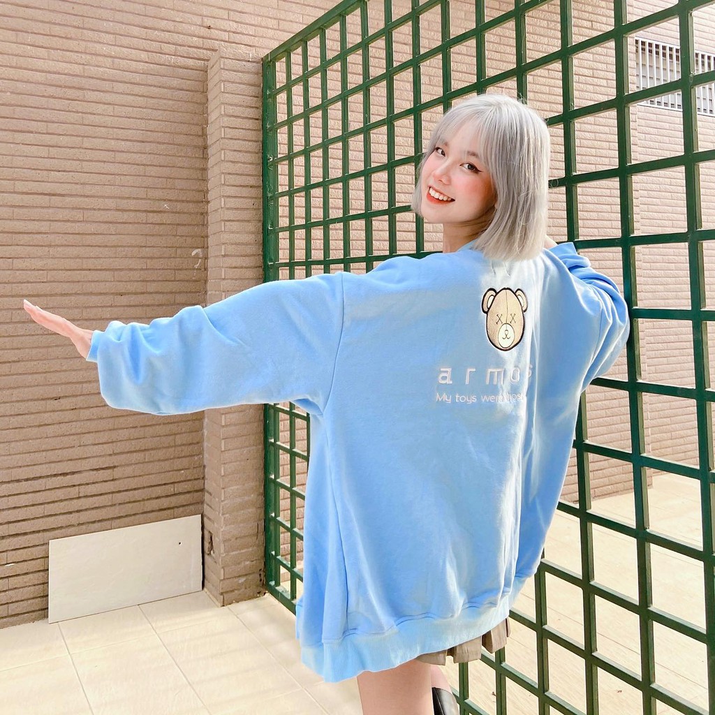 Áo Cardigan Teddy Mint-Xanh-Tím
