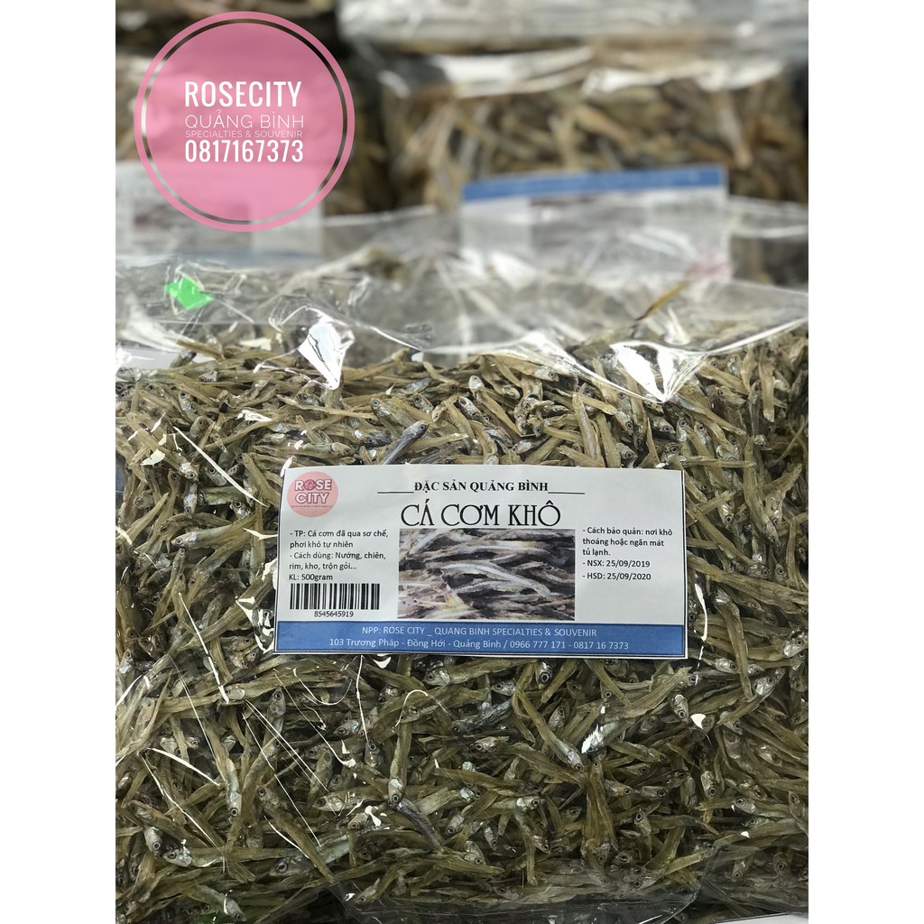 Đặc sản[ĐẶC SẢN HẢI SẢN QUẢNG BÌNH] - CÁ CƠM KHÔ NHỎ 400gramSiêu ngon
