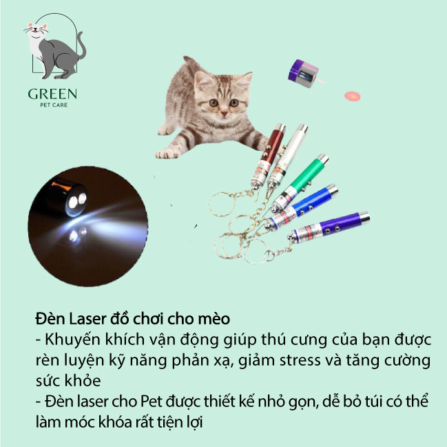 Đồ chơi cho mèo - Tia laser đuổi bắt