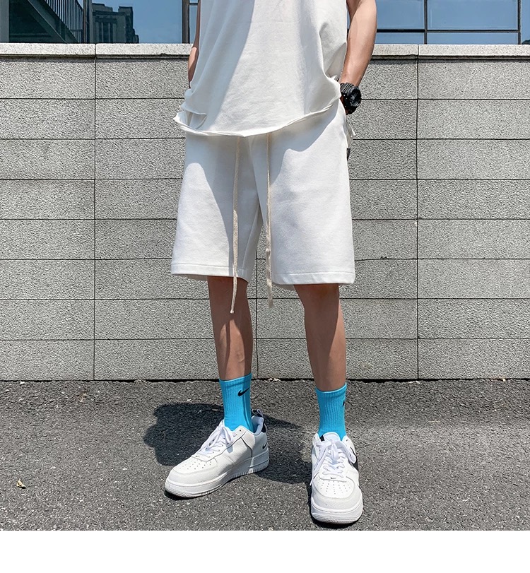 Quần short đùi trơn nam nữ basic chất Cotton thấm hút form Unisex