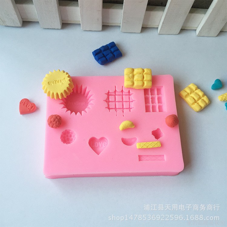 Khuôn Silicon Bánh, Socola, LOVE Làm Thủ Công, Handmade