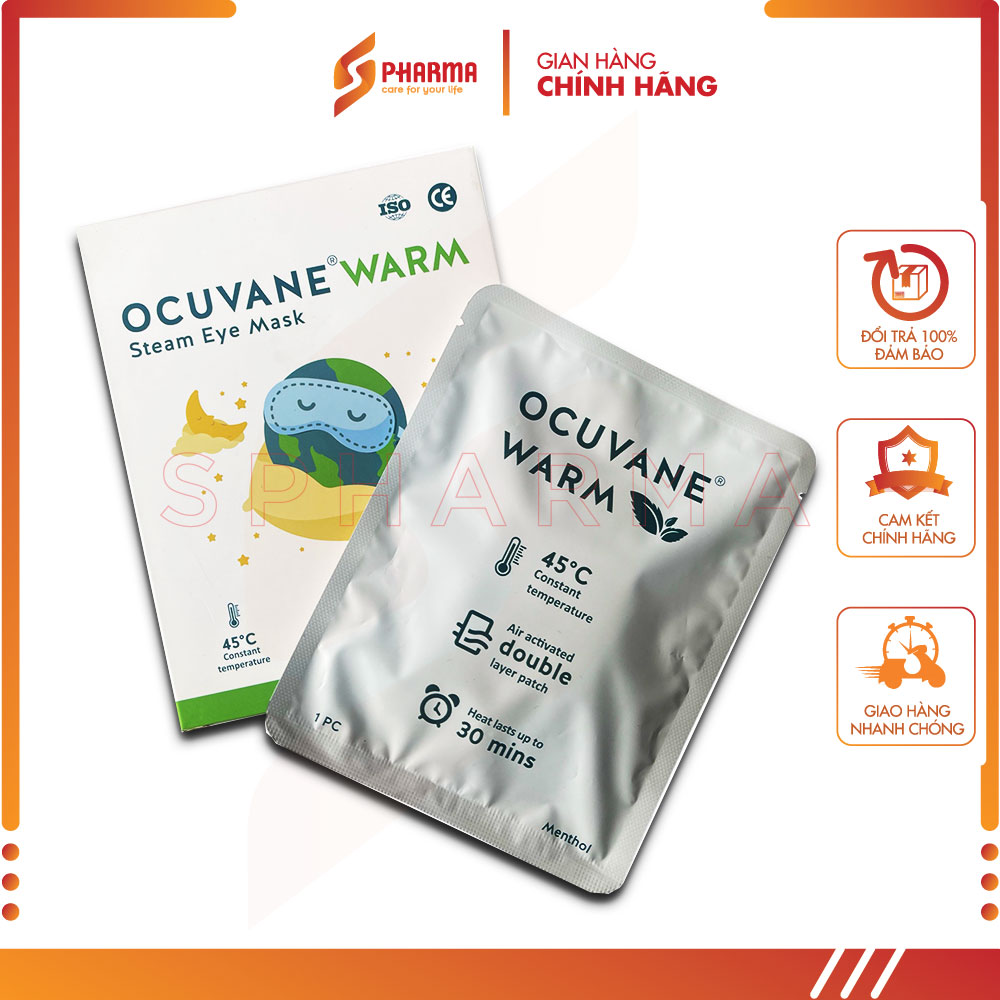 Miếng chườm ấm mắt ocuvane warm - giải pháp hoàn hảo cho đôi mắt khô, mỏi mệt