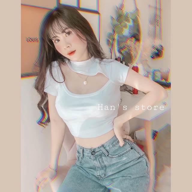 [HCM]Áo lệch vai khoét ngực