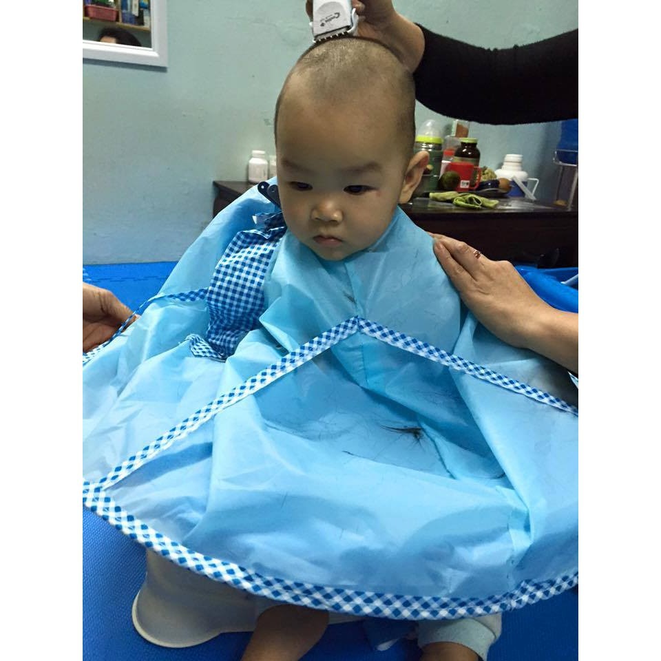 Áo Choàng Cắt Tóc Có Khay Hứng