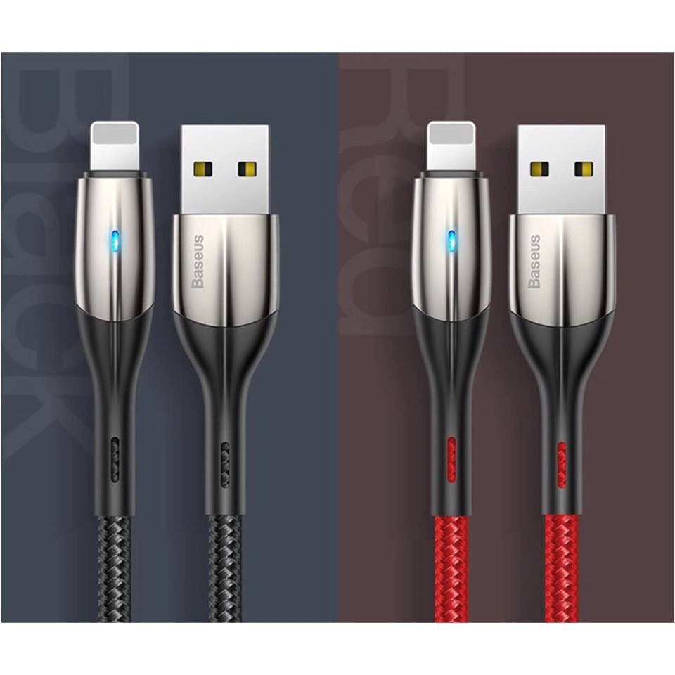 Cáp sạc và truyền dữ liệu tốc độ cao Baseus Horizontal Data Lightning cho iPhone/ iPad dài 1m/2m