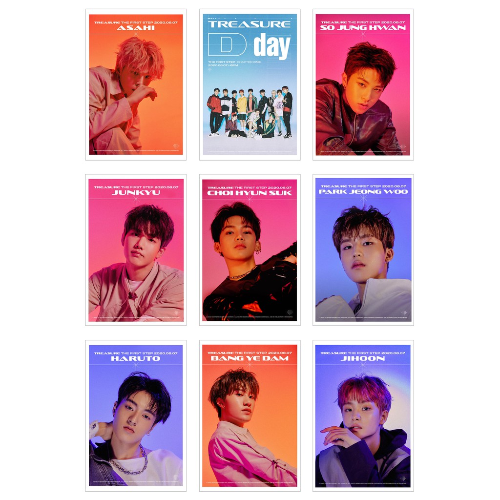 Lomo Card 18 Ảnh TREASURE 13 - The First Step: Chapter One