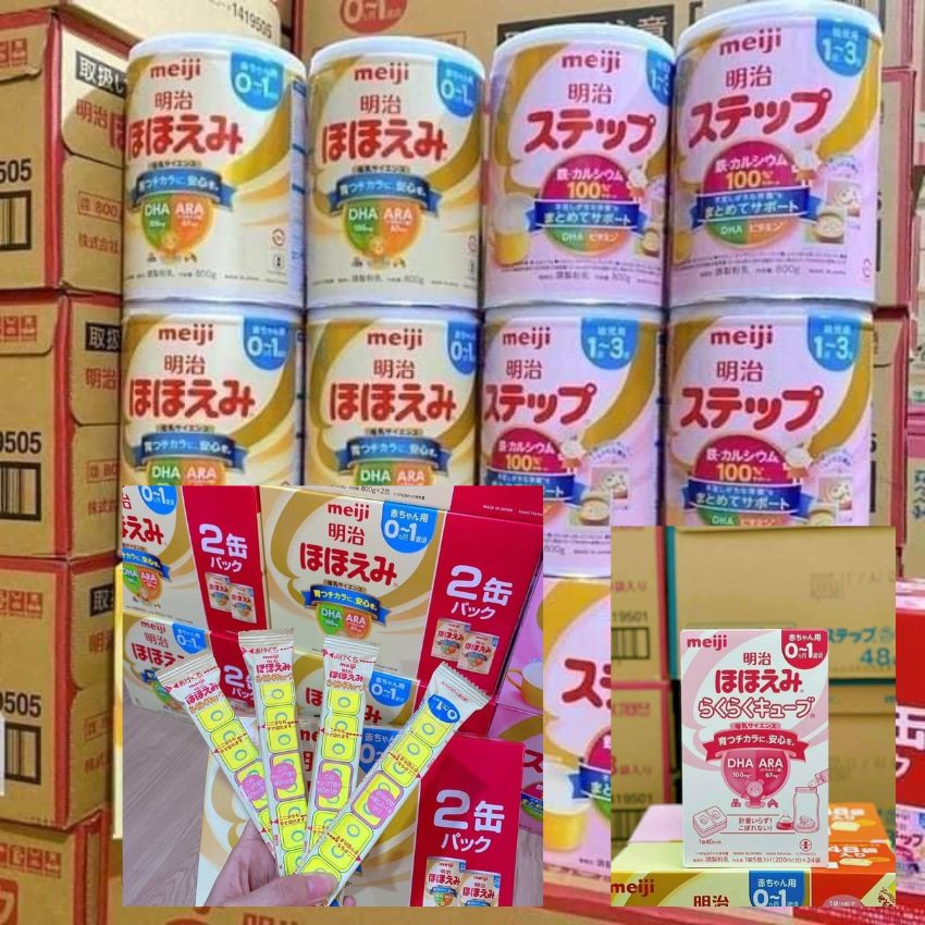 Sữa meji lon nội địa nhật 800g 0-1
