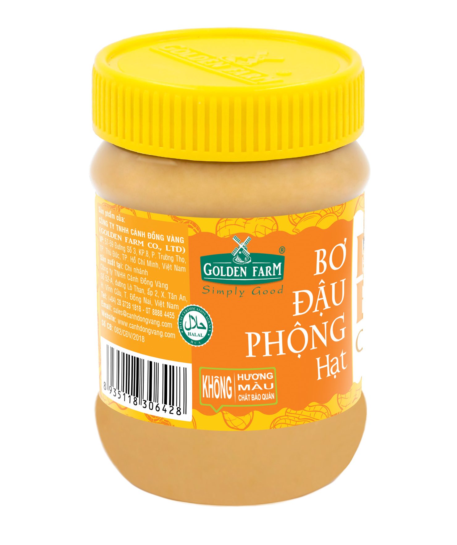 BƠ ĐẬU PHỘNG HẠT GOLDEN FARM 510GR