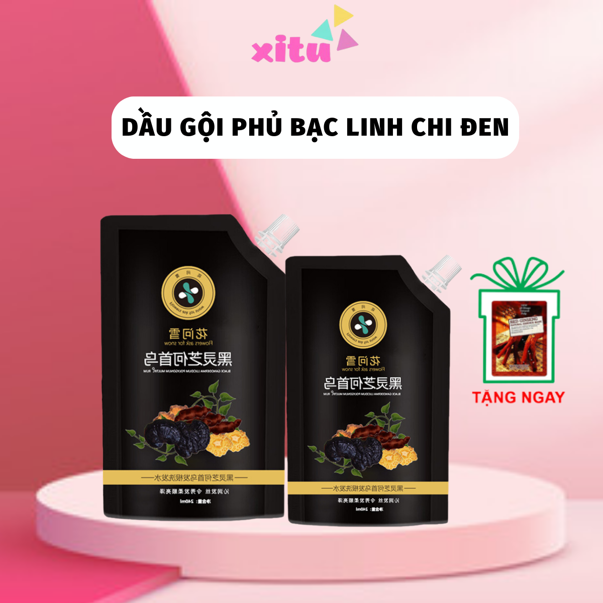 Dầu gội cao phủ bạc linh chi đen