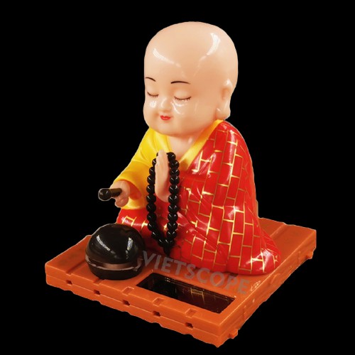 Tượng Thầy Chùa Gõ Mỏ Tụng Kinh May Mắn