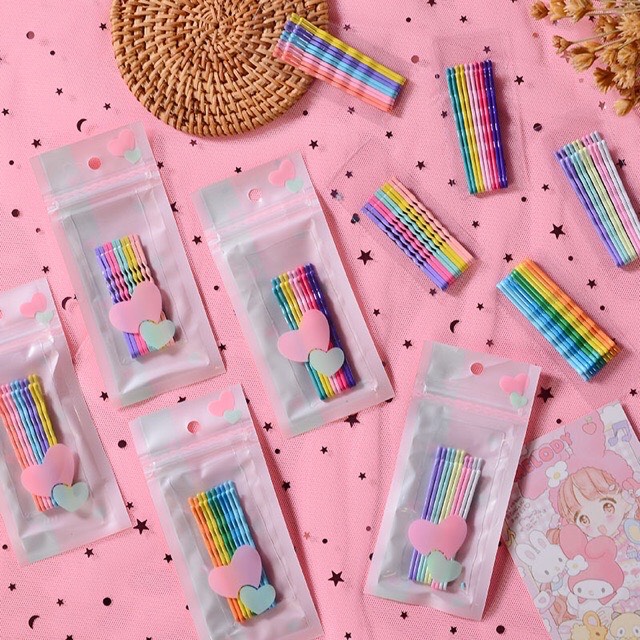 Set 2 bộ Kẹp tăm sắc màu Phụ Kiện 68