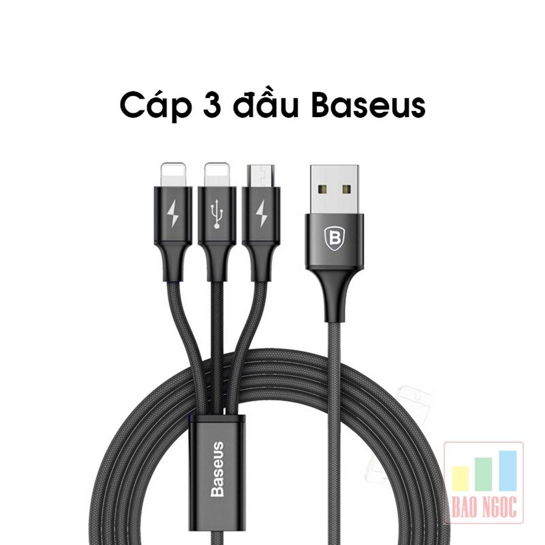 Dây sạc 3 đầu baseus