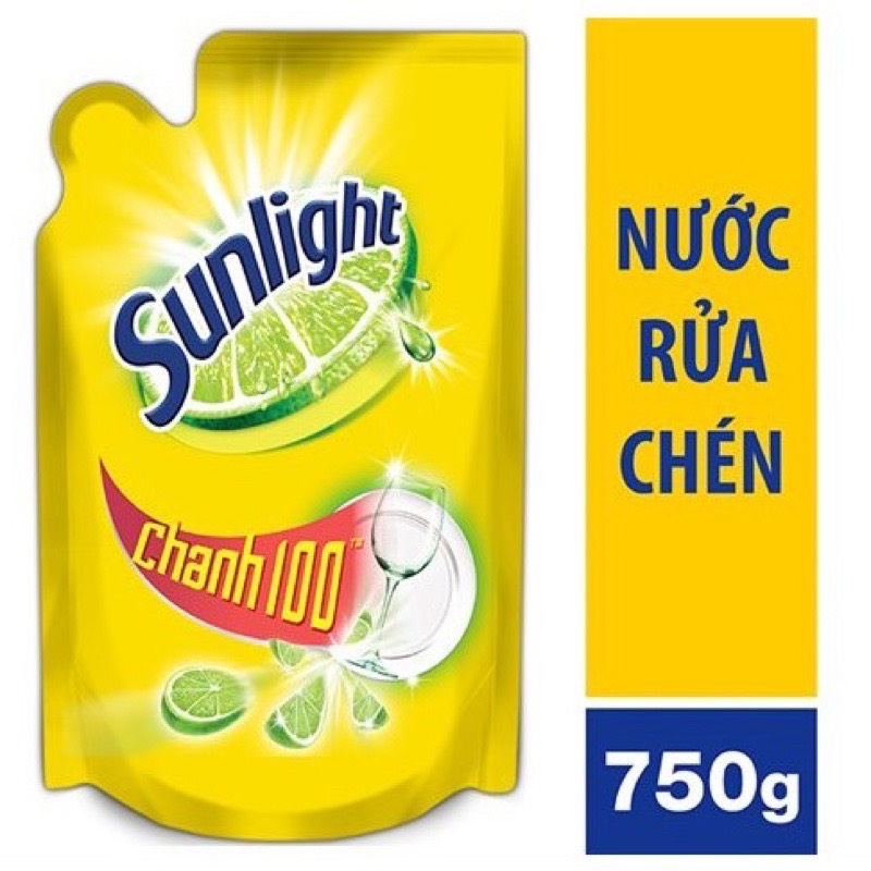 Nước rửa chén Sunlight hương chanh chai/túi (750g)