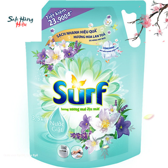 Túi nước giặt surf 3.3kg hương cỏ diệu kỳ