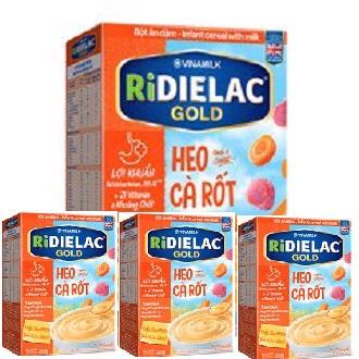BỘT ĂN DẶM RIDIELAC GOLD HEO CÀ RỐT HG200G