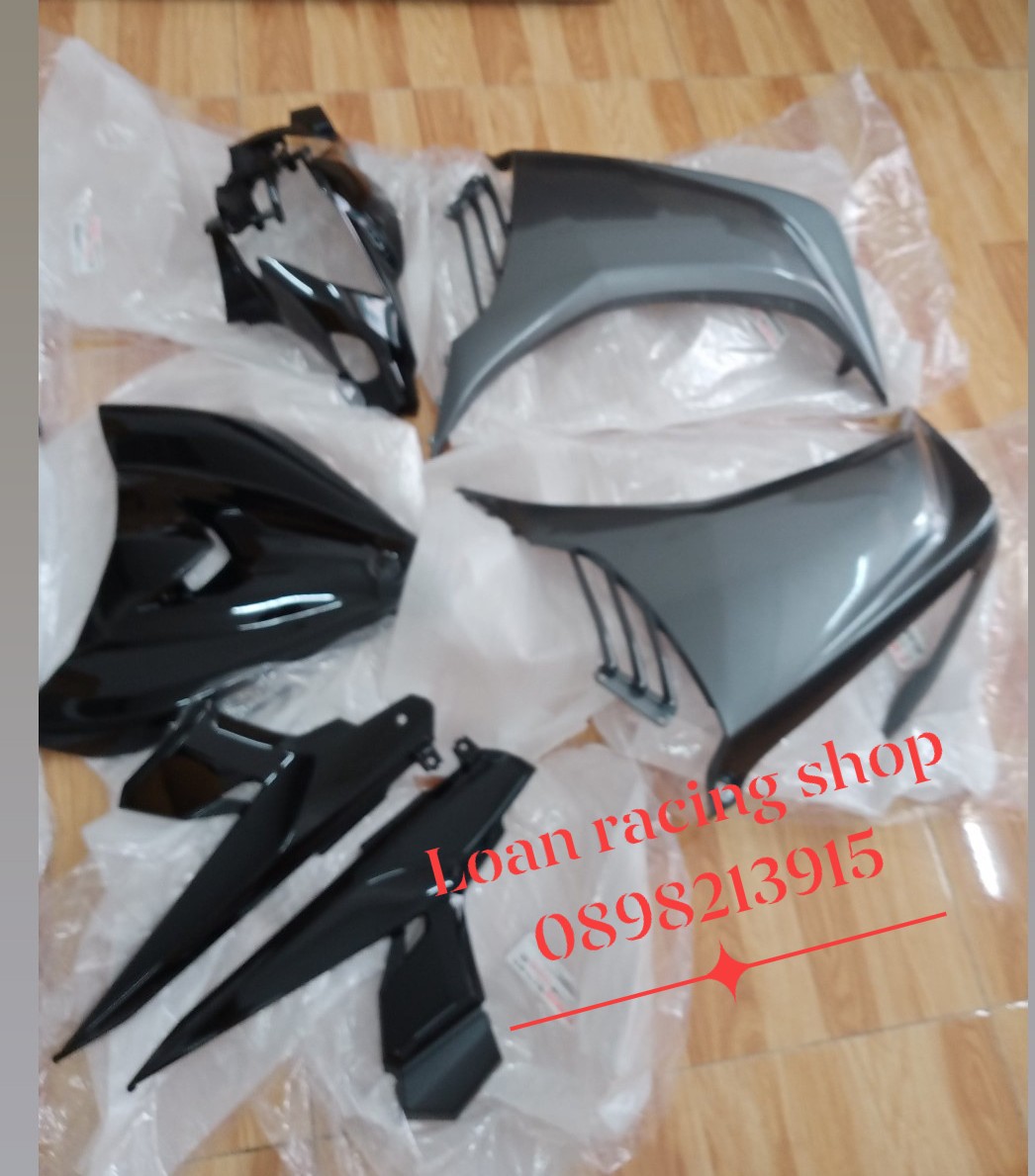 DÀN ÁO EXCITER 135 5 SỐ MÀU XÁM ĐEN HÀNG ZIN CHÍNH HÃNG YAMAHA