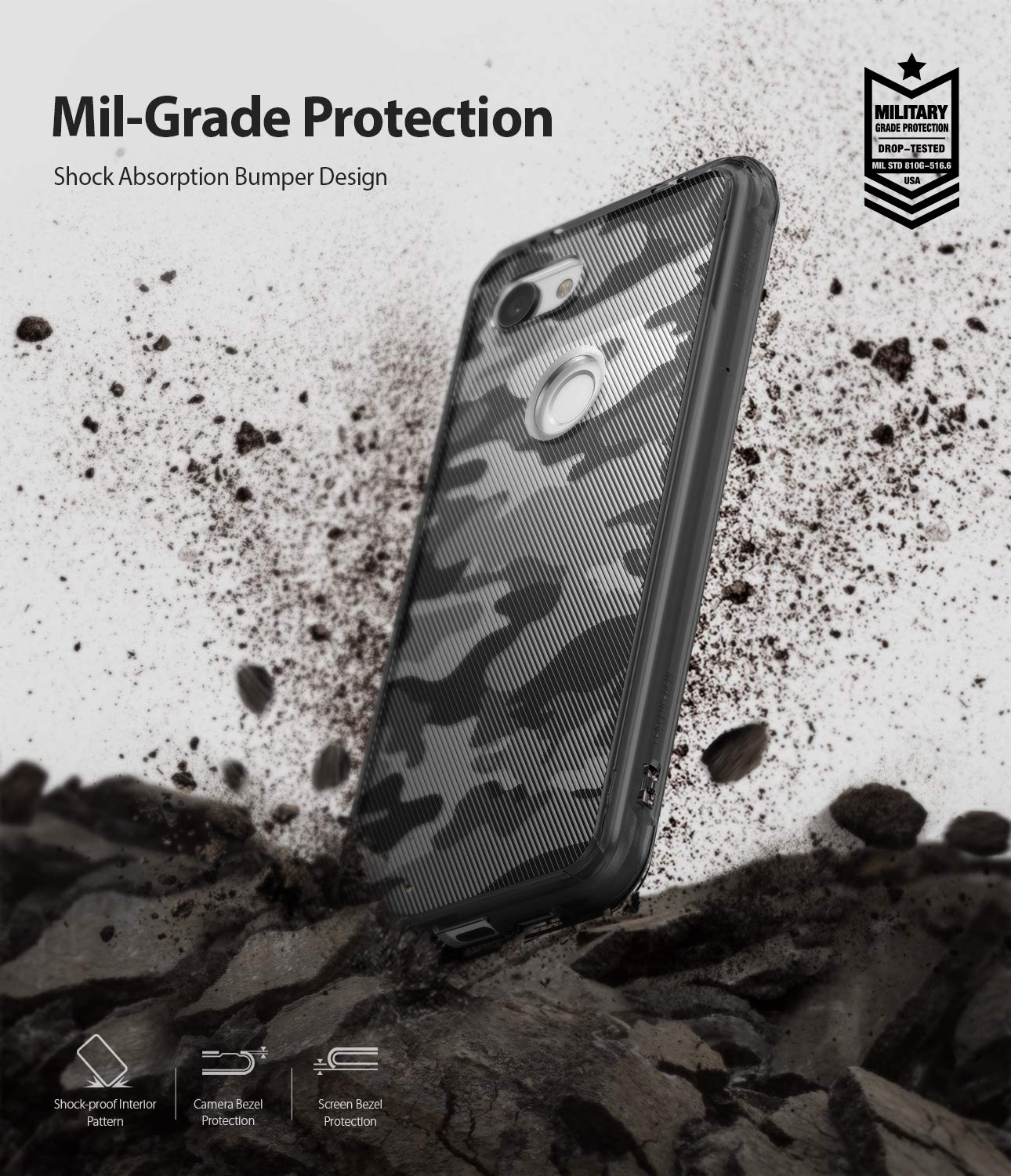 Ốp lưng Google Pixel 3a / 3a XL Ringke Fusion Hàn Quốc (Ringke Fusion Pixel 3a / 3a XL Korea Case)