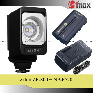 Đèn Led Video Zifon ZF-800 Plus Version II (New) + Bộ 01 pin Sony NP-F570 và 01 sạc BC-V615 thumbnail