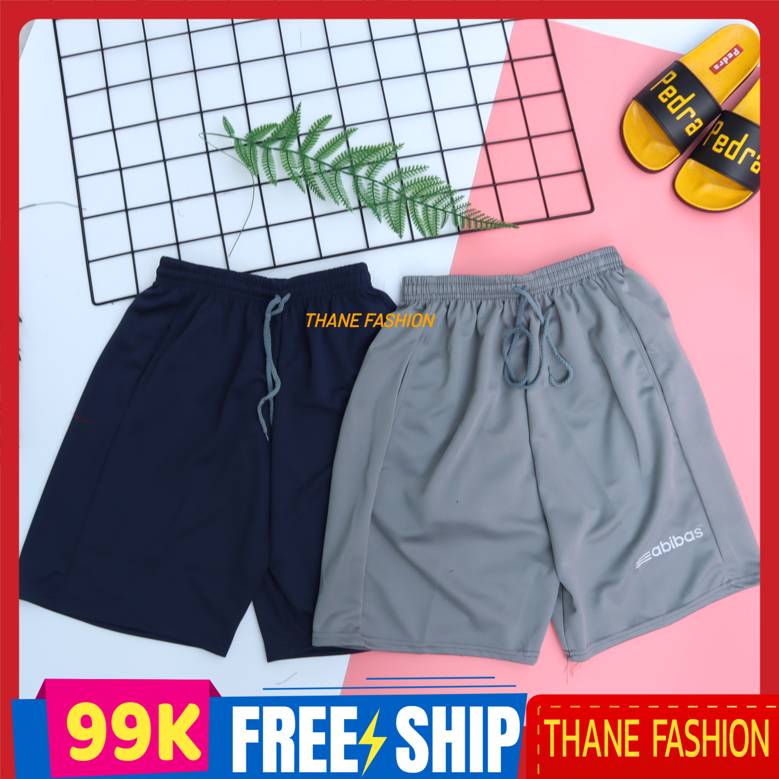 BỘ 2 quần short Đùi Nam thun Sport vải thun từ 45-75kg mặc nhà thể thao
