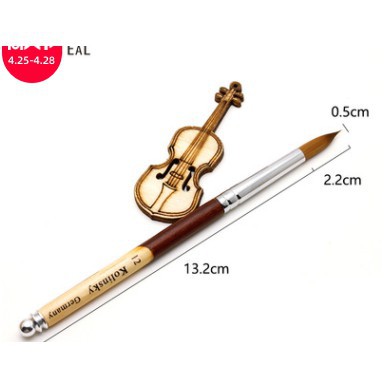 Cọ đắp bột kolinsky germany số 12-14 -16 cọ lông chồn, cán gỗ - phụ kiện nails minh anh
