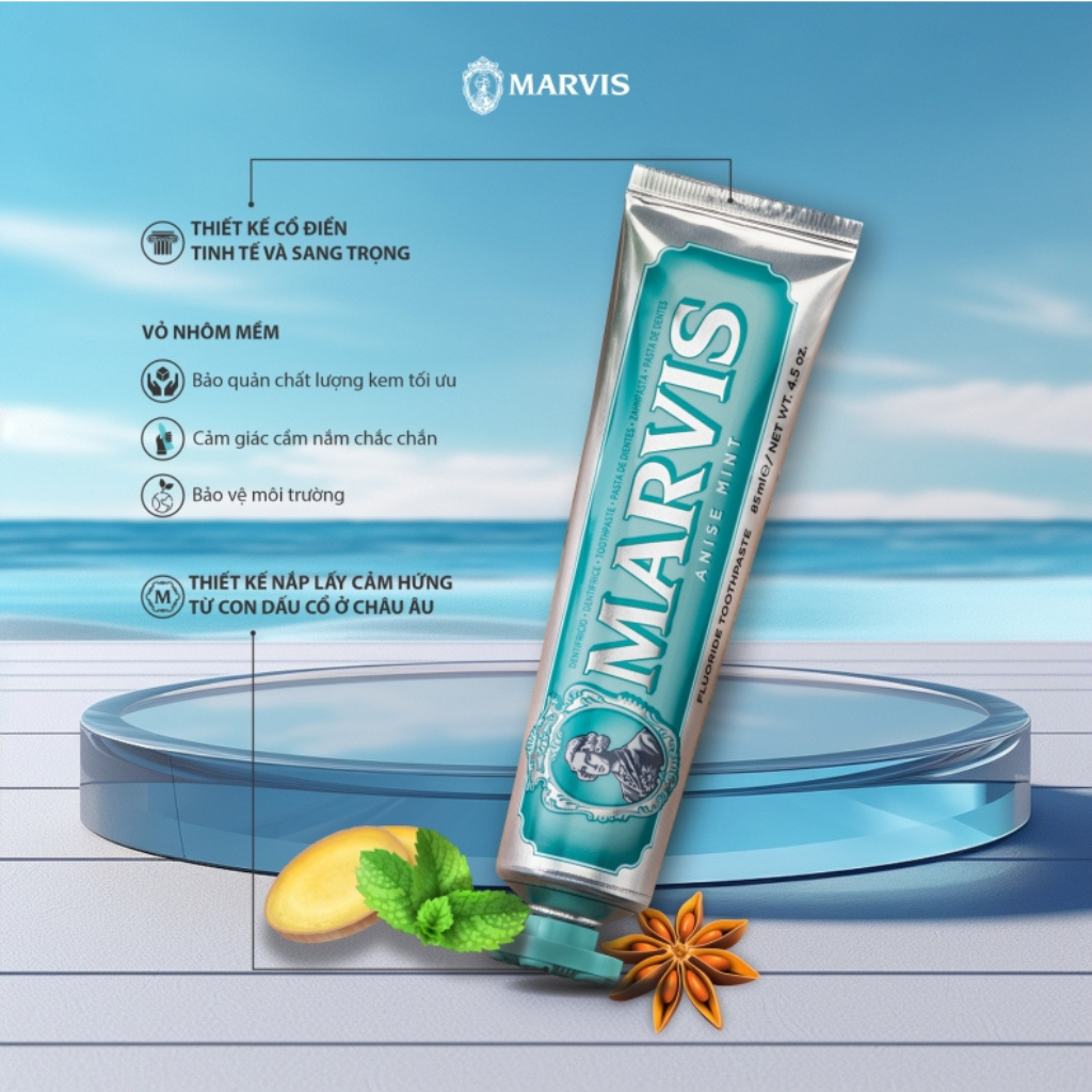 Kem Đánh Răng MARVIS Anise Mint 85ML - Marvis