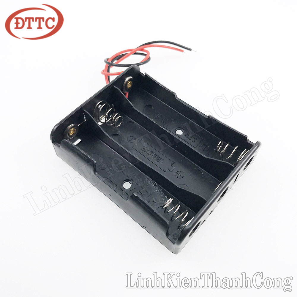 Đế pin 18650 3p đấu nối tiếp - loại 3 pin