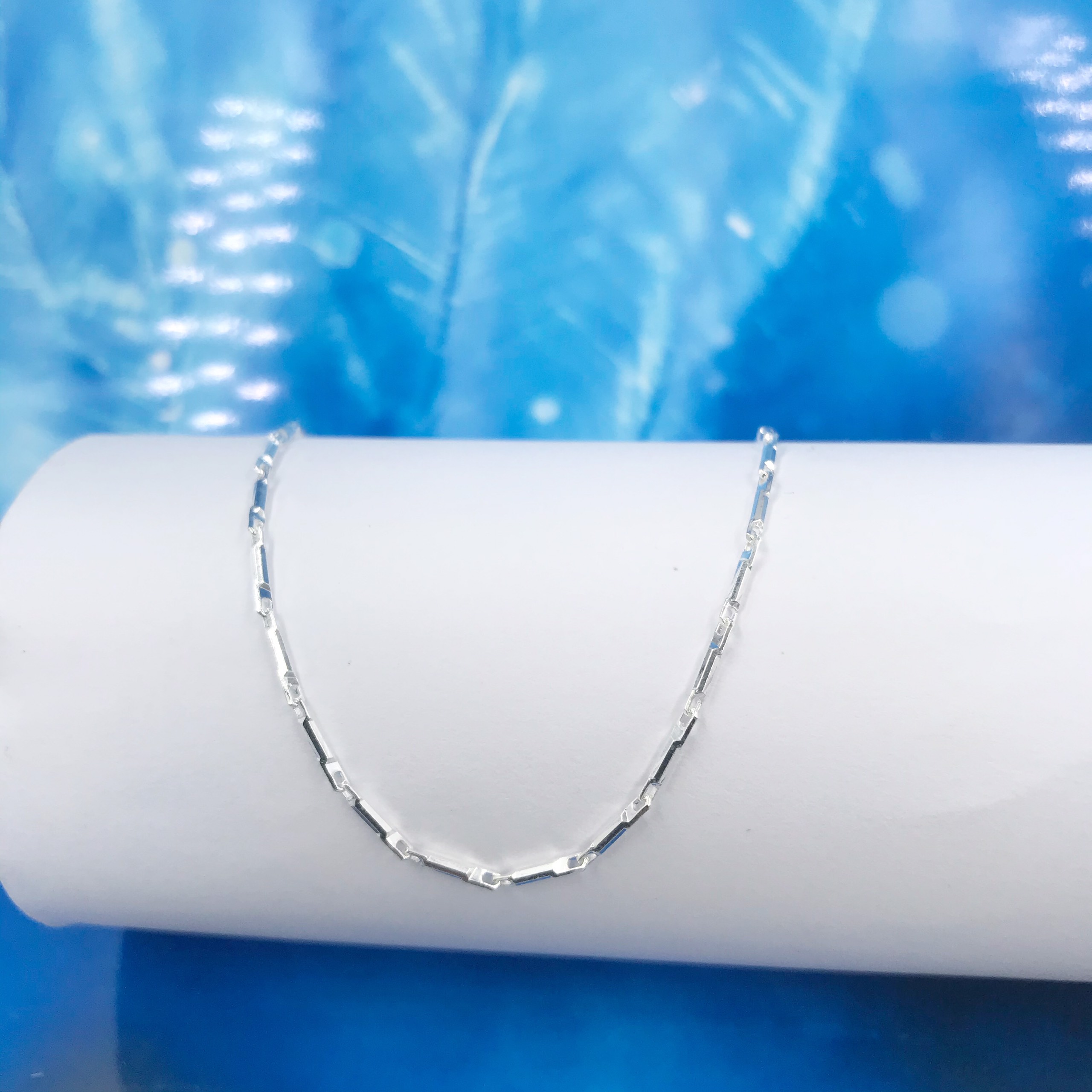 Dây Chuyền Nữ Vòng Cổ Bạc Chuẩn 925 Bạc Dây Kiểu Khúc  Bạc Hiểu Minh DCN024