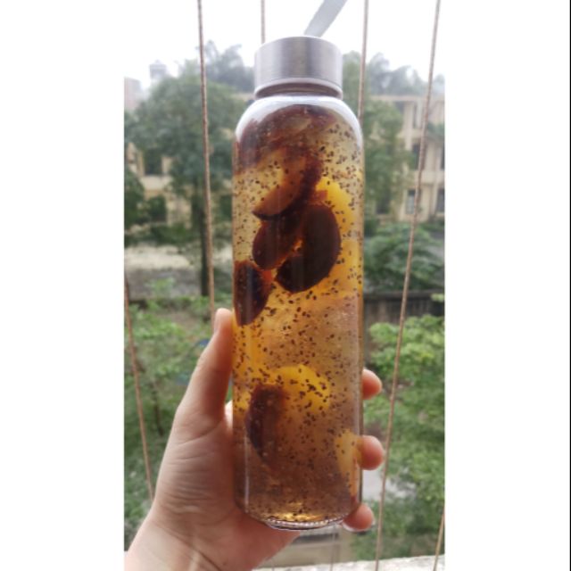 Sét 5 bình thủy tinh đựng nước detox 500ml