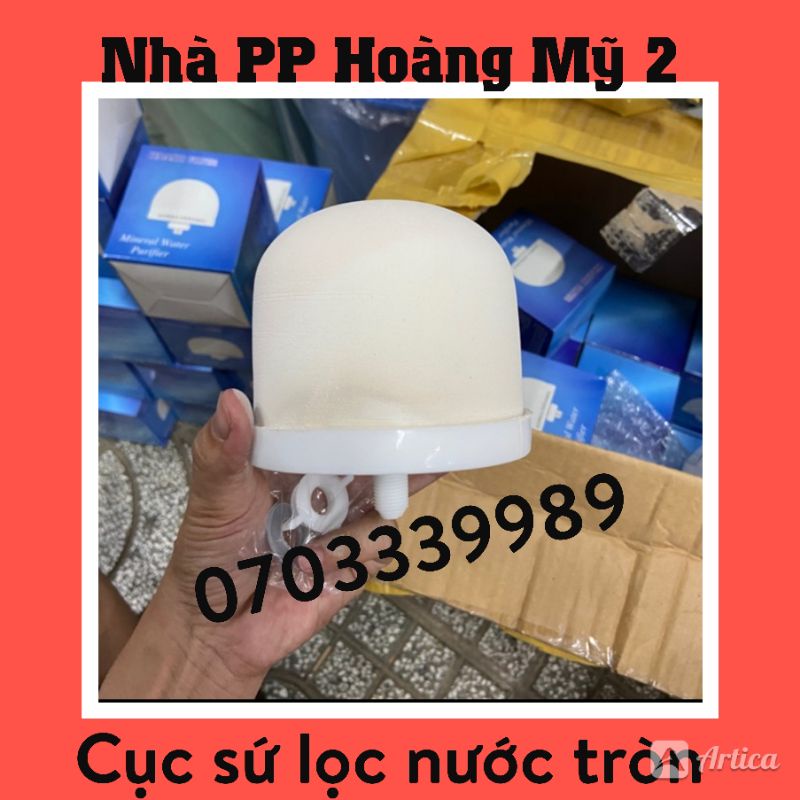 [HCM]Cục Lọc Nước Tròn - Cục Lọc Sứ Tròn