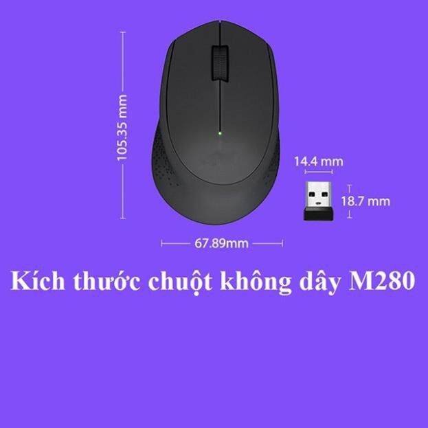 Chuột không dây logitech m280 - Tặng kèm pin