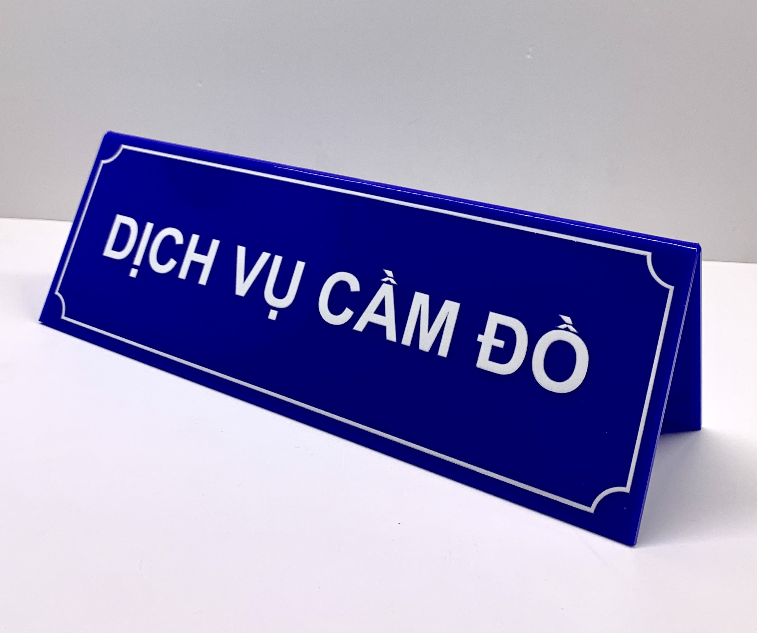 Bảng Chức Danh Mica in nội dung " Bàn Tư Vấn" kích thước 24x7.5cm