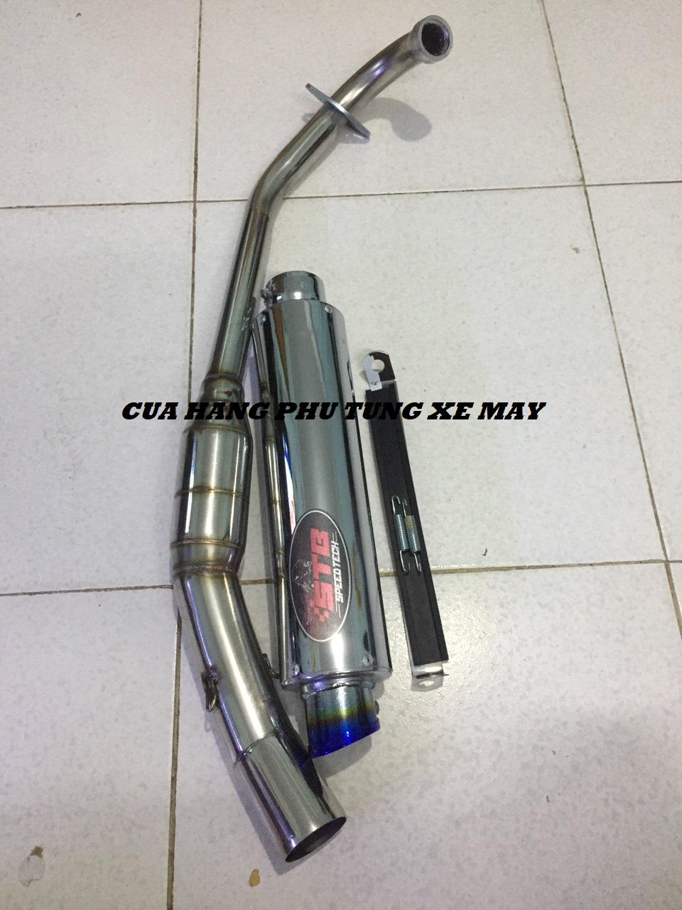 Lon Pô STB F1 - Tặng kèm cổ Bầu hơi Inox cho xe Exciter 135/ Exciter 150/ Winner 150/ Winner X/ Raider/ Satria/ Sonic/ Fz