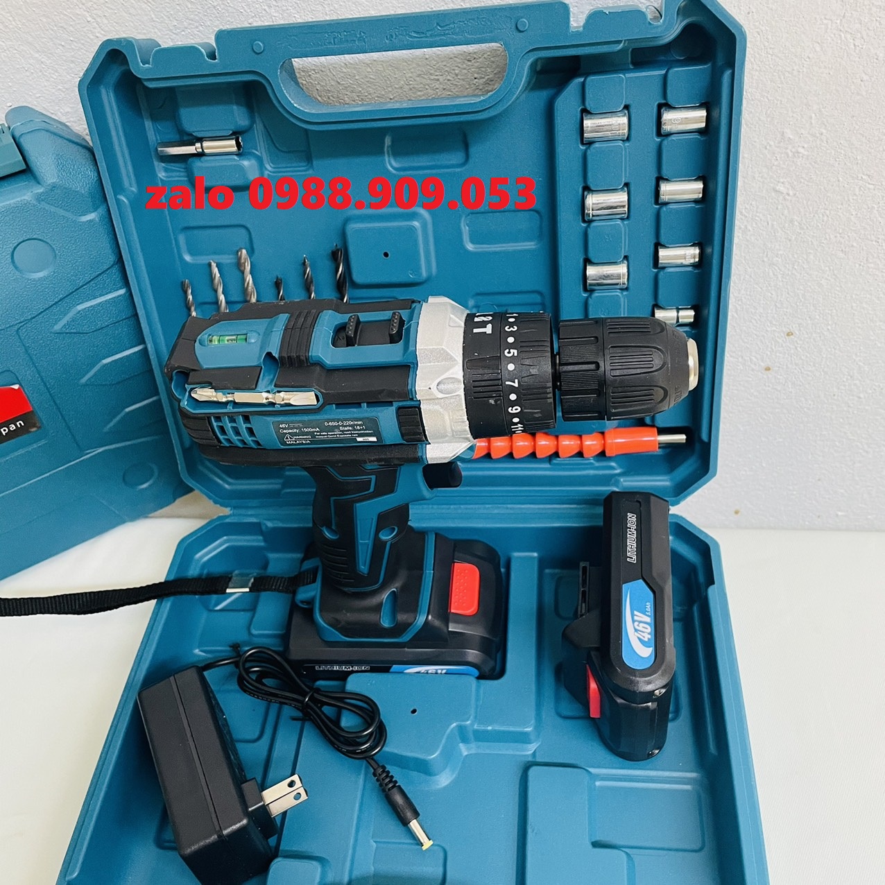 Máy khoan pin có BÚA makita 36v. (kèm 2pin và nhiều phụ kiện)