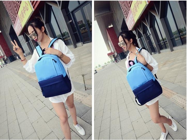 BALO PHỐI 2 MÀU VẢI BỐ SIÊU XINH