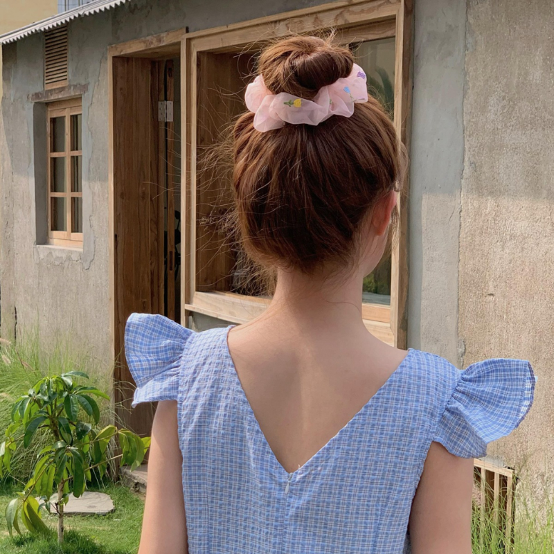 Dây Cột Tóc Co Giãn Phong Cách Hàn Quốc Đơn Giản Cho Nữ